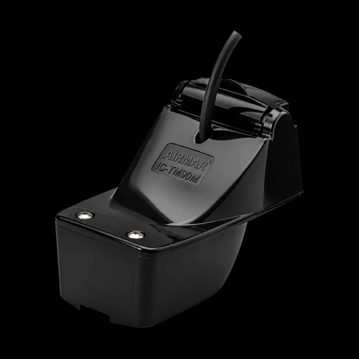 Airmar IC-TM90M black transom-mount CHIRP transducer